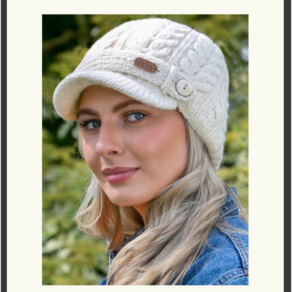Charter Club knit newsboy hat- see other photos